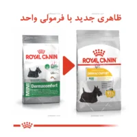 غذای خشک سگ نژاد کوچک مینی درما کامفورت