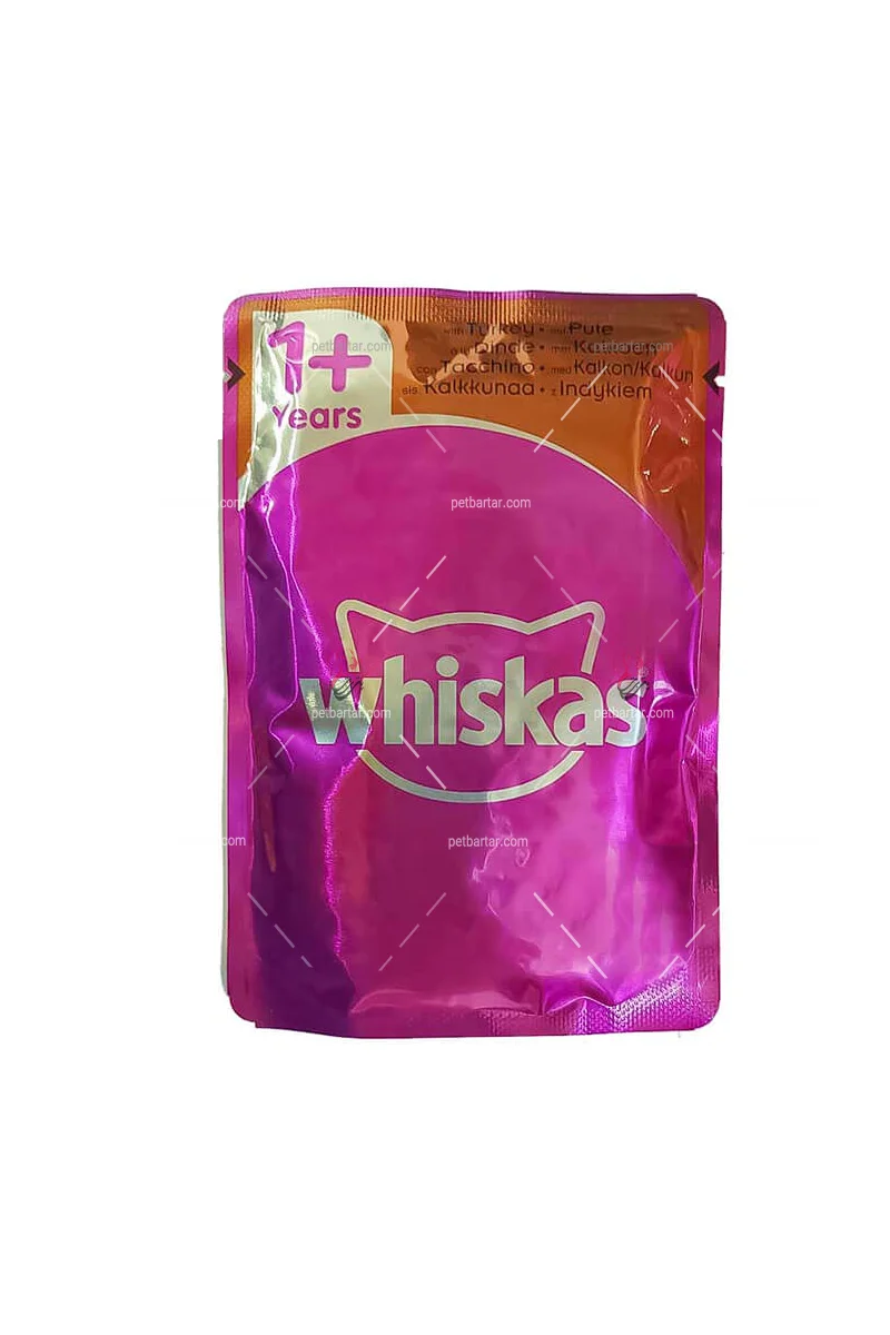 whiskas-with-Turkey-pouch پوچ گربه ویسکاس با طعم بوقلمون
